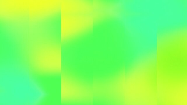 Lime green gradients shift across vertical luminous columns in a vivid 3D animation, evoking fresh optimistic growth and vitality for creative tech brand intros