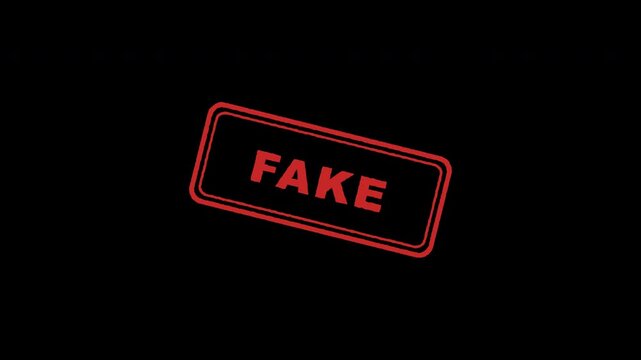 Multiple red fake rubber stamp marks stamping on transparent background