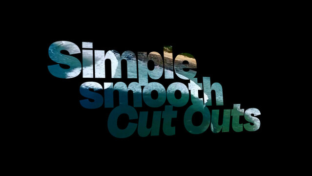Simple Bold Text Cut Outs