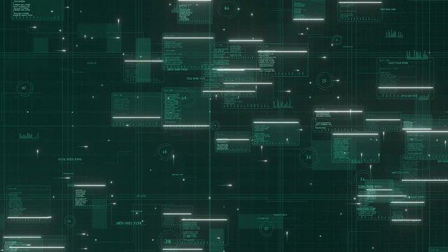 Flow data analysis code program business dashboard graph 4k