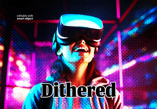 Dithered Photo Effect