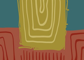 Abstract image for printing - digital painting. The picture is painted by hand on a tablet. © neurostructure