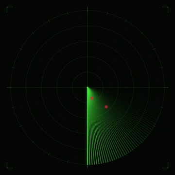 radar screen vector