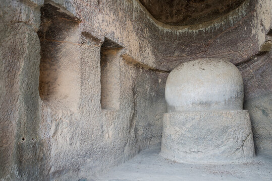 Bhutalinga Caves or Bhut caves,  rock-cut caves of The Manmodi or Manmukud Caves complex, Carved between the 3rd century BCE and the 3rd century CE, Junnar, Pune, Maharashtra, India.