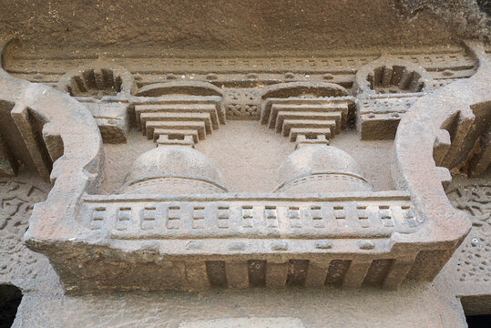 Bhutalinga Caves or Bhut caves,  rock-cut caves of The Manmodi or Manmukud Caves complex, Carved between the 3rd century BCE and the 3rd century CE, Junnar, Pune, Maharashtra, India.