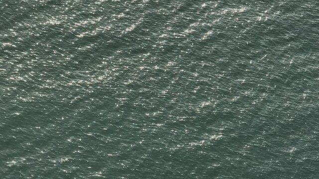 Aerial view of blue sea and sky landscape