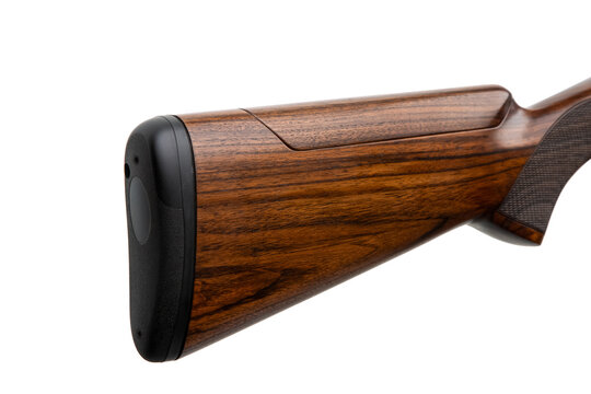 Wooden shotgun buttstock with recoil pad
