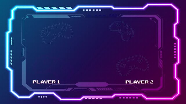 START GAME. Retro Futurism Sci-Fi Background. glowing neon grid and star from vintage arcade computer games	