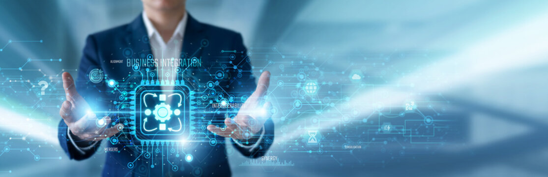 Integration Specialist managing Business Integration and system connectivity data and futuristic network infrastructure. Process integration, system interoperability, digital transformation