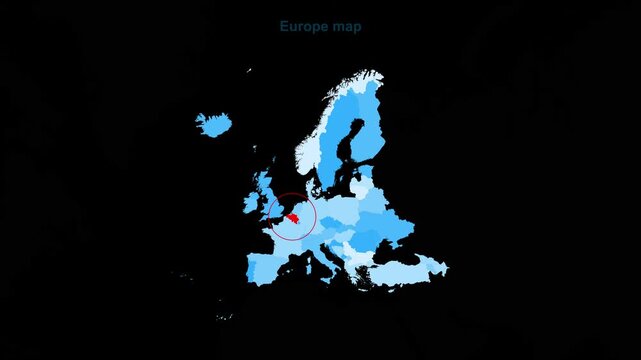 Europe_Belarus_blue_map_highlight 2 Video Footage Animated Motion for professional design projects presentations digital media and commercial visual c