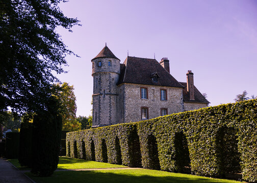 Vascoeuil, France 23 September 2026: Vascoeuil Castle in Normandy, set within its grounds
