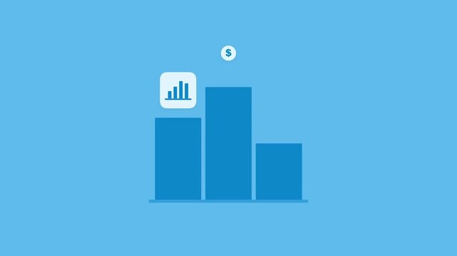 Financial chart showing rising business revenue and profit growth with monetary currency symbols representing successful investment returns and economic prosperity across corporate markets