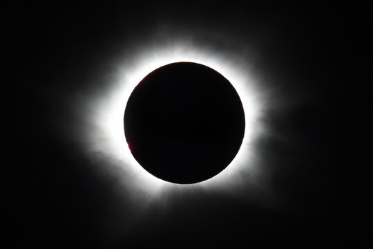 Total solar eclipse, with the Sun's corona around Moon, taken from cruise ship MS Arcadia, off the north-west coast of Isafjordur, Iceland, 12th August 2026
