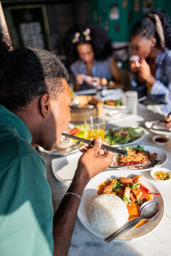 People enjoy various food specialties