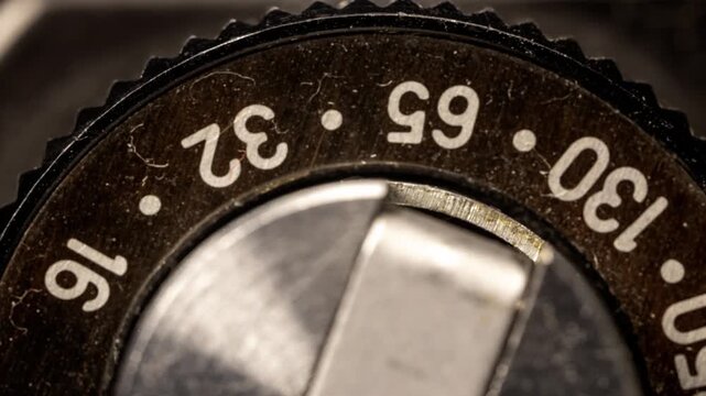 sequence of different vintage analogue film cameras