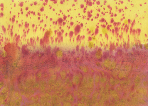 Crimson Mist on Golden Hues