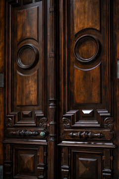 Ornate Antique Wooden Double Door
