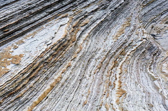 Flysch rocks in the Basque Country