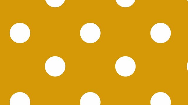 Polka dot pattern on yellow background