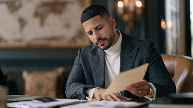 A security consultant walking through a passport validity checklist in a candlelit private briefing room, a faded world map mounted on the wall, passport privilege awareness
