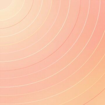 Soft peach gradient background with concentric circular lines pattern