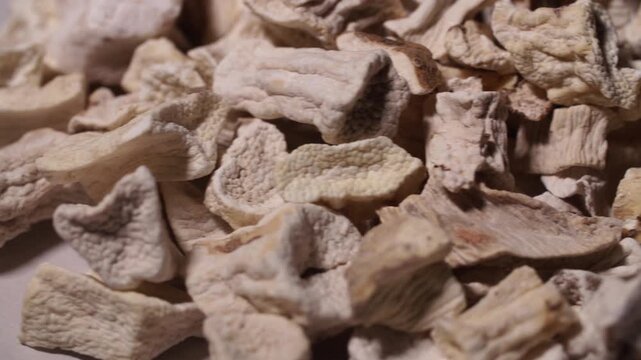 Poria Cocos Sliced Root Dried Herbs Korean Herbal Medicine Traditional Medicine Ingredient Korea 복령 백복령 길경 도라지 절편약재 한약재 한약재료 약초 한방 한의학 전통의학 한국
