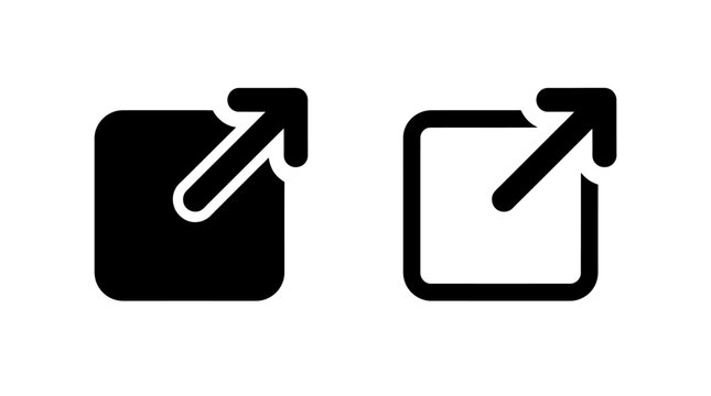 External link icon with square and diagonal arrow