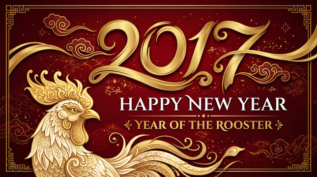 Rooster Year 2017 Chinese New Year Design