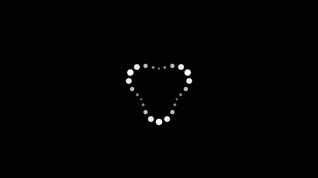 Wave Ring Dots Loader with twenty four dots forming a ring, ring radius wobbles in a three lobe
