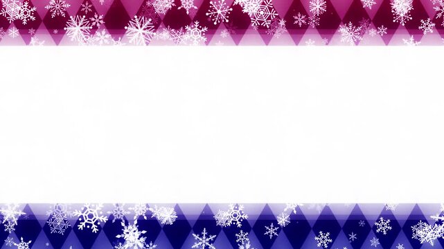 Looping snowflake background footage