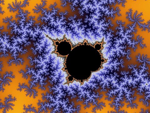 Abstract digital rendering illustrating the infinite detail of a colorful fractal pattern