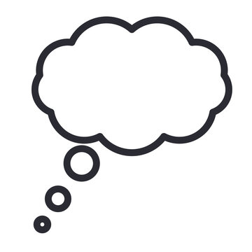 Blank Comic Thought Bubble