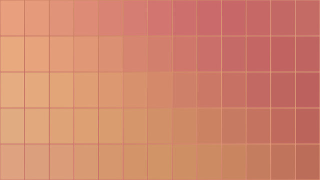 Minimalist warm coral and peach gradient grid background with clean rectangular tiles creating a modern geometric pattern for creative presentation slides.