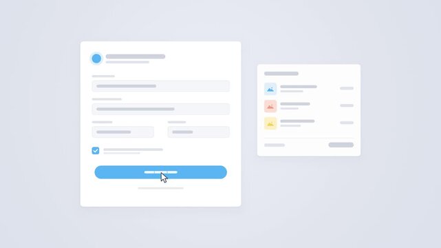 Payment Form Fills Field By Field With Cursor