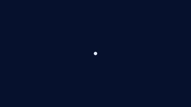 Minimalist abstract motion with expanding blue circular rings on dark background, animation