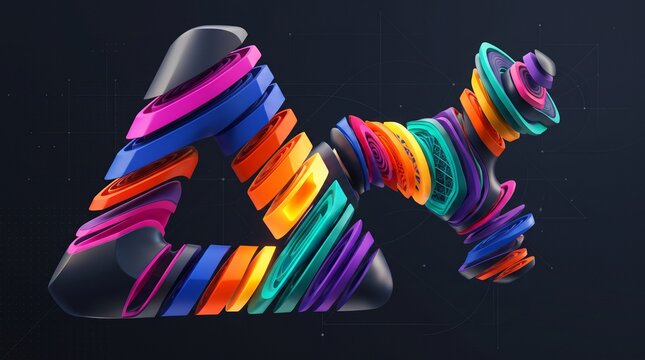 Abstract Geometric Objects with Multicolor Parallel Cross Sections