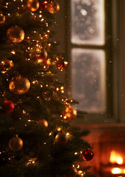 Christmas background designed vertically
