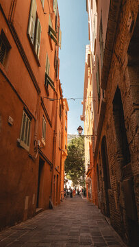 narrow street in old town