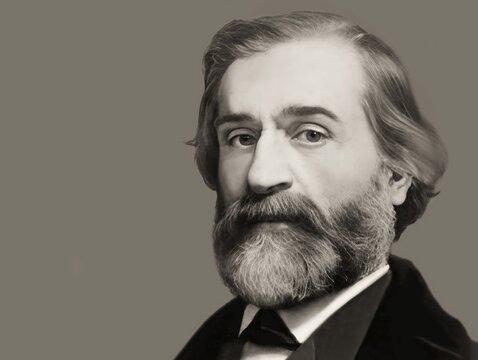 Giuseppe Verdi, 1813 &ndash; 1901, Italian opera composer, digitally edited