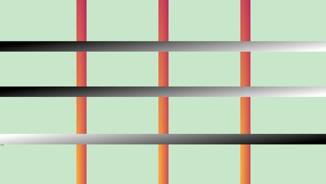 An optical illusion of color contrast on horizontal lines that tricks the human eye's visual perception. This image demonstrates the psychological phenomenon of visual perception, where background col