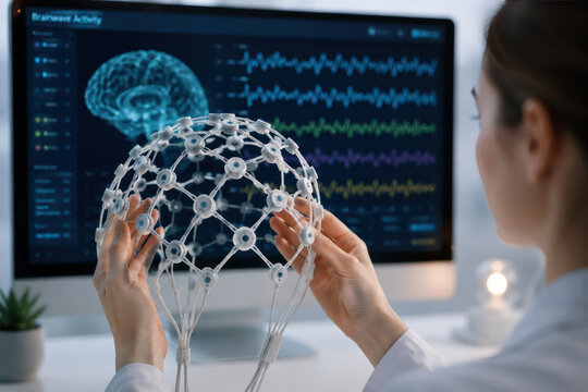 EEG Brainwave Monitoring Technology for Neuroscience Research and Brain Computer Interface