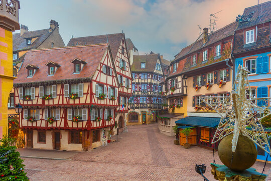 Colmar christmas decoration in France