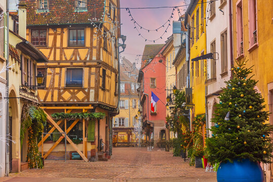 Colmar christmas decoration in France