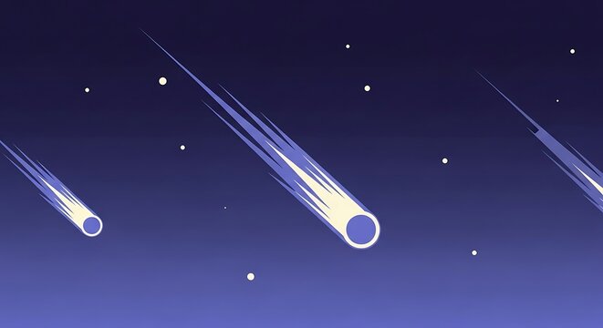 meteor shower, shooting stars