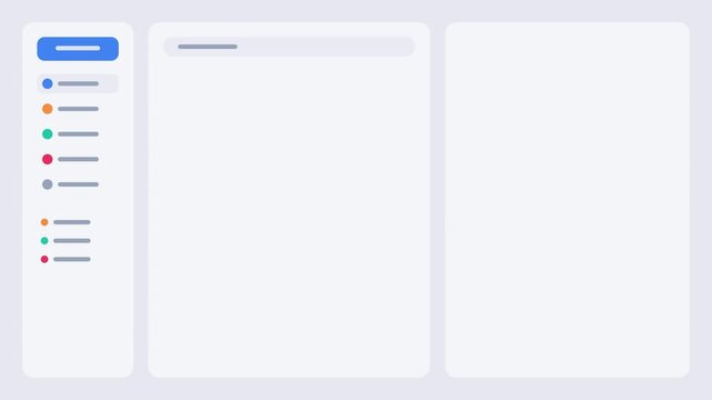 User interface dashboard loading animation with modern software template design