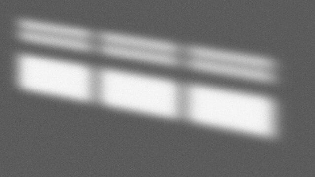 Realistic window light shadow overlay on dark gray textured background for aesthetic mockups