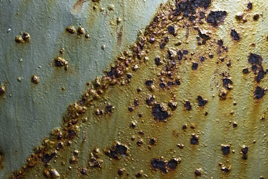 Rust on oil tank, Dj&uacute;pav&iacute;k, Reykjarfj&ouml;rdur, Strandir, Westfjords, Iceland