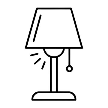 desk lamp icon isolated PNG transparent