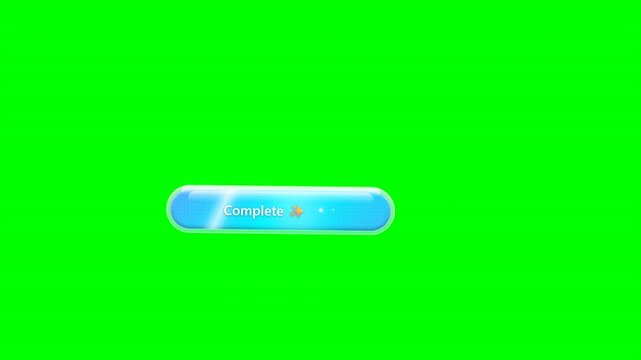 Cyan Frosted Glass AI Button Interactive CTA Pulse