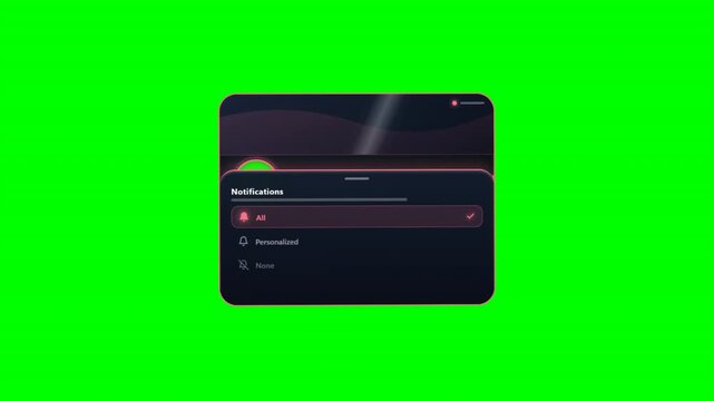 Red Streaming Channel Profile Card Stats Lower Third